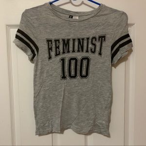 Feminist Varsity Tee Shirt